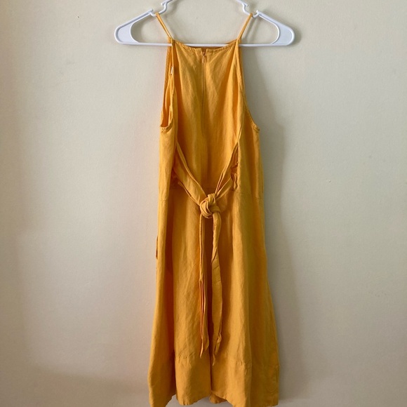 LOFT Yellow Midi Party Dress Size 4 - Picture 5 of 5